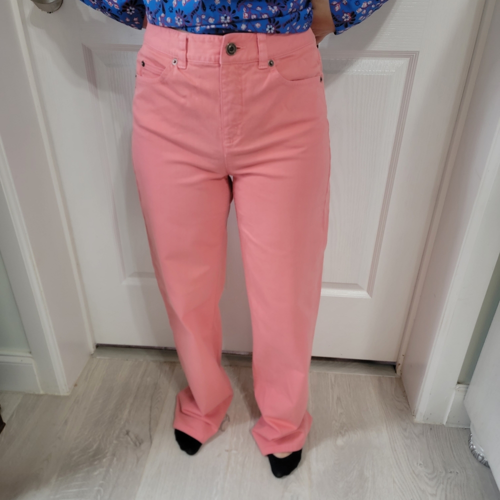 Talbots Women's Straight Leg Pink Jeans